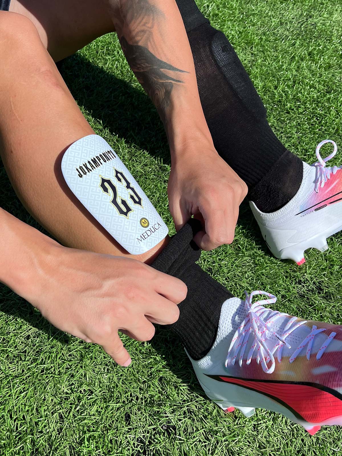 MEDUCA Personalized Shin Pads - Custom Name & Number