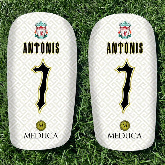MEDUCA Personalized Shin Pads - Club Logo & Name/Number