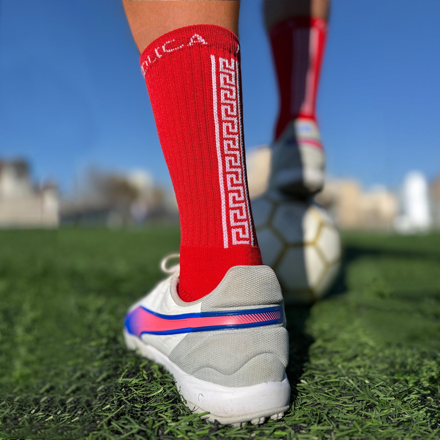 MEDUCA "GOAT" Grip Socks 3-PACK - Κόκκινες (one-size 38-46)