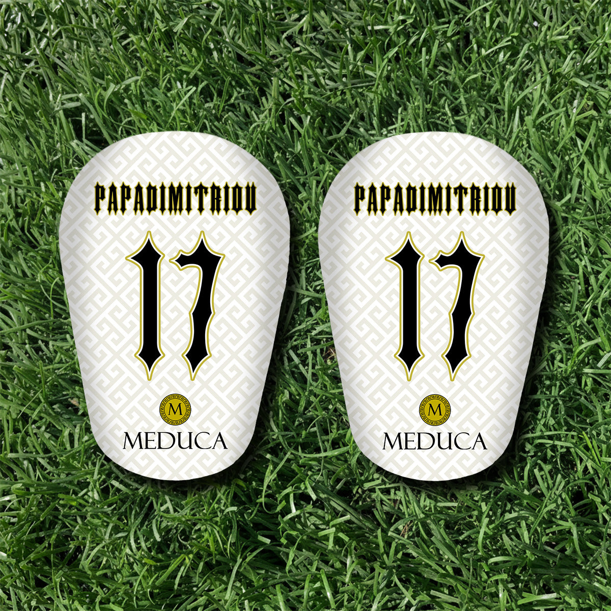 MEDUCA Mini Personalized Shin Pads - Custom Name & Number