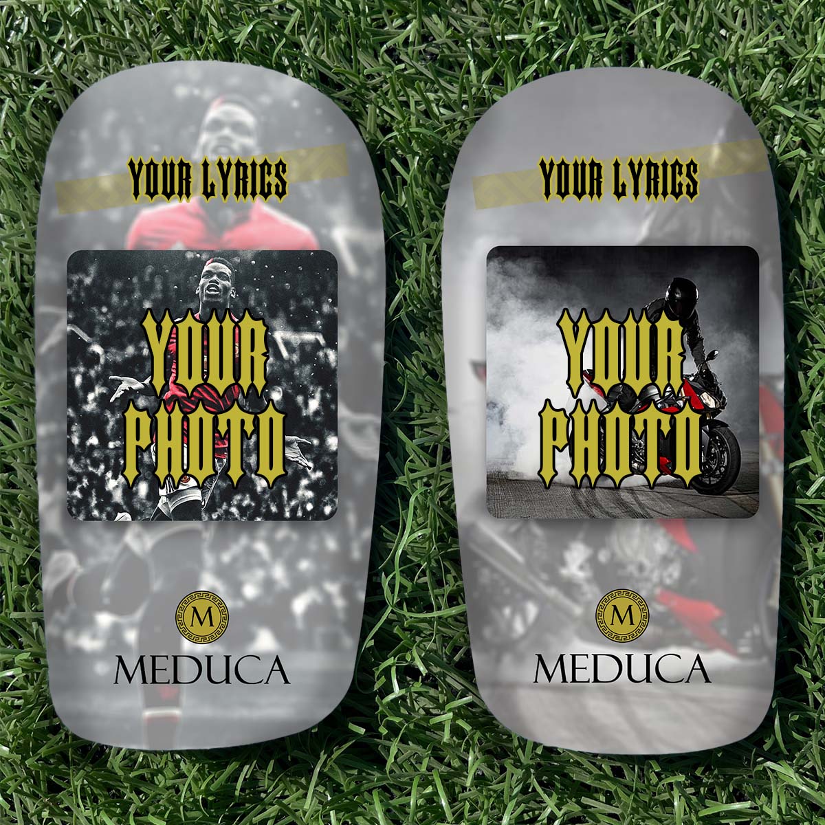 MEDUCA Personalized Shin Guards - Custom Lyrics