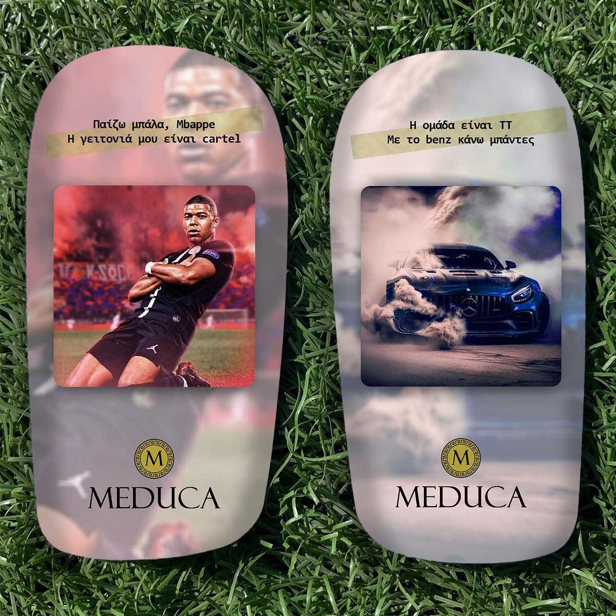 MEDUCA Personalized Shin Guards - Custom Lyrics