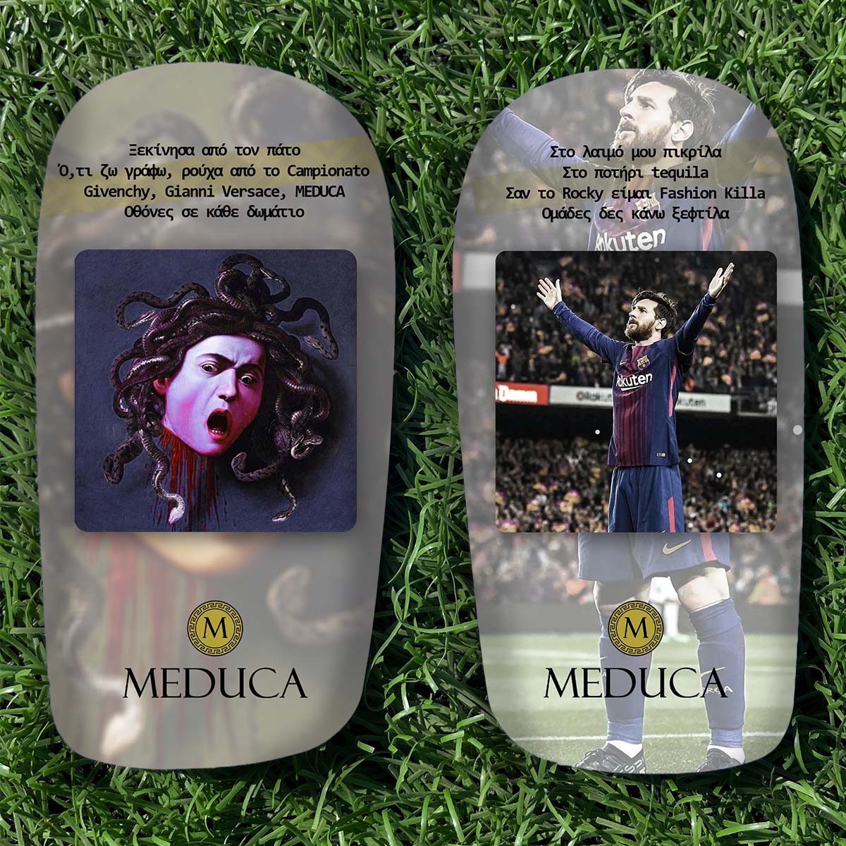 MEDUCA Personalized Shin Guards - Custom Lyrics