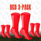 MEDUCA "GOAT" Grip Socks 3-PACK - Red (one-size 38-46)
