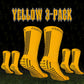 MEDUCA "GOAT" Grip Socks 3-PACK - Κίτρινες (one-size 38-46)