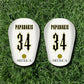 MEDUCA Mini Personalized Shin Pads - Custom Name & Number