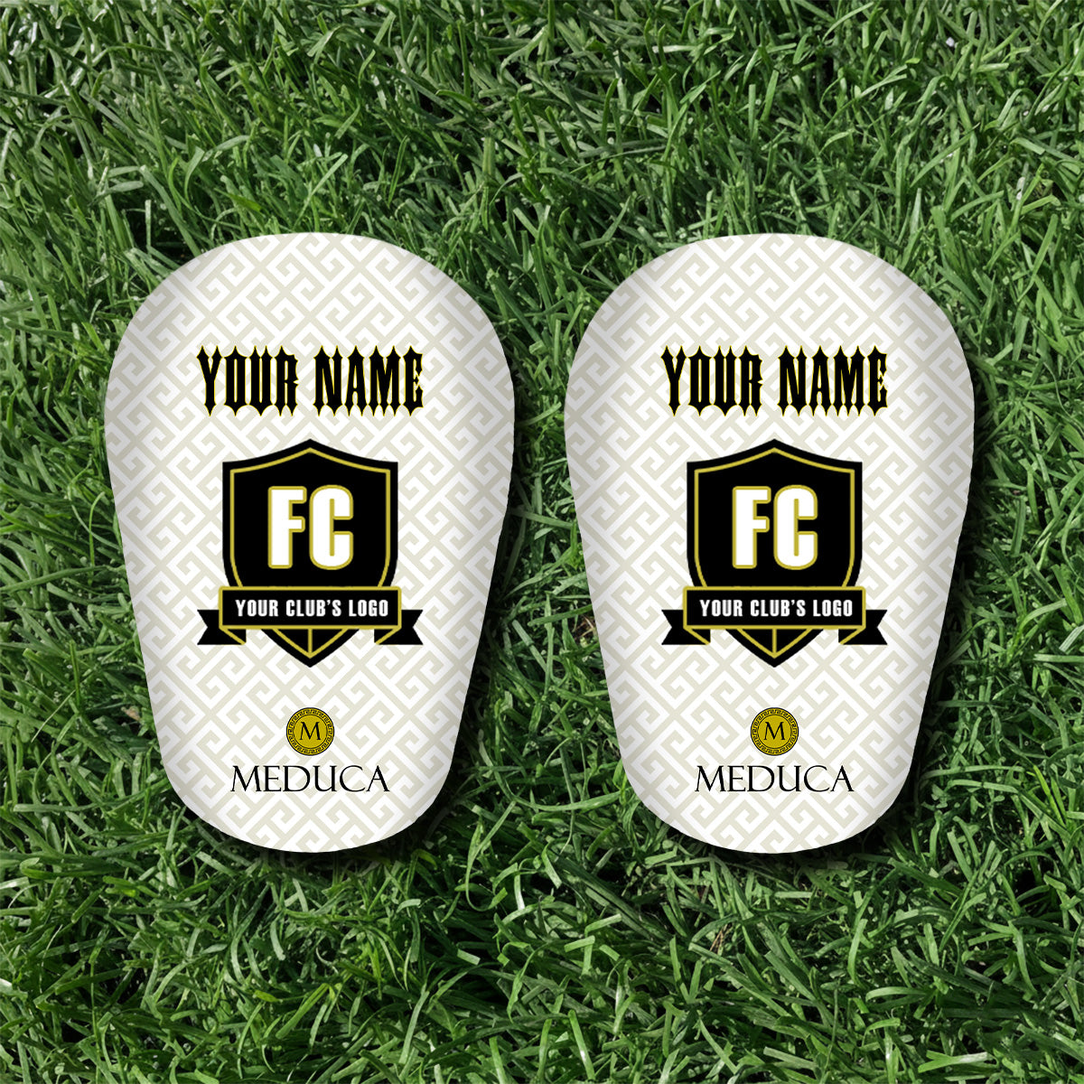 MEDUCA Mini Personalized Shin Pads - Club Logo & Name