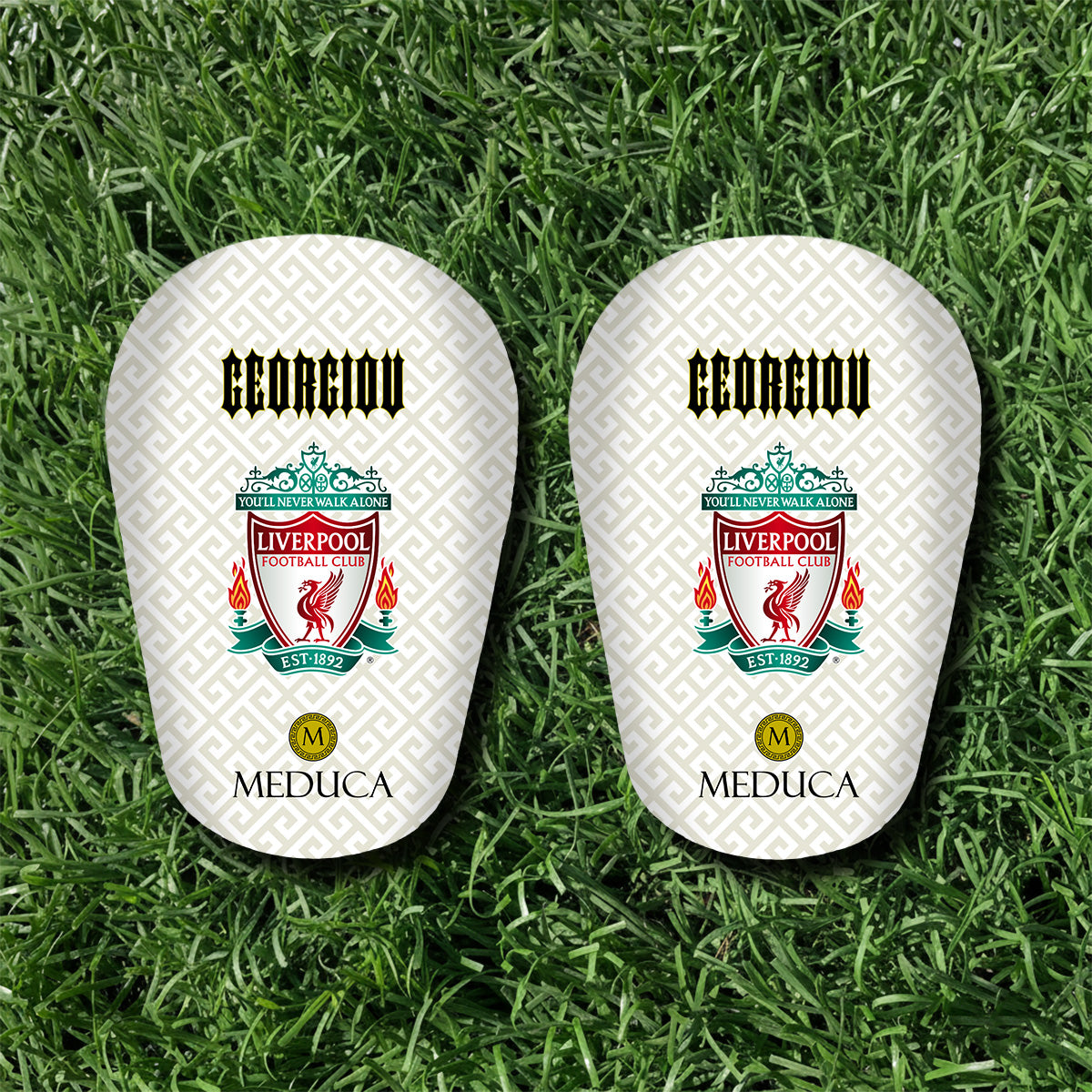 MEDUCA Mini Personalized Shin Pads - Club Logo & Name
