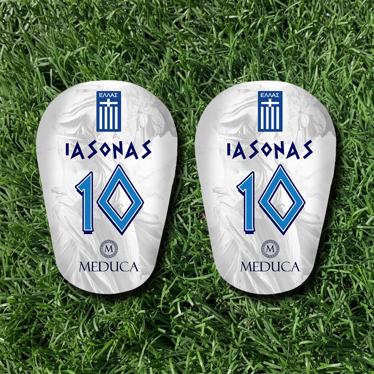 MEDUCA Mini Personalized Shin Pads - Niké of Samothrace